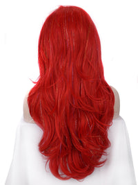 Premium Wig - Poppy Red Layered Lace Front Tinsel-Lace Front Wig-UNIQSO EU