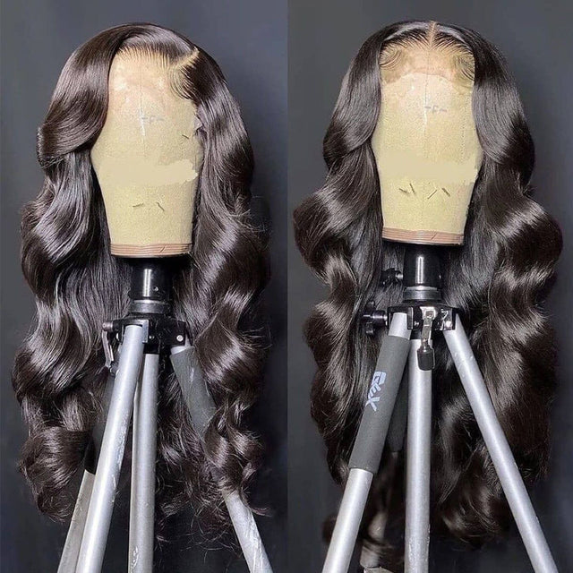 Premium Wig - Ravishing Butterfly Long Wave Black Brown Lace Front-Lace Front Wig-UNIQSO EU