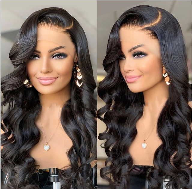 Premium Wig - Ravishing Butterfly Long Wave Black Brown Lace Front-Lace Front Wig-UNIQSO EU