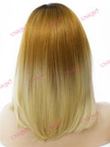 Premium Wig - Reverse-Ombre Blonde Lace Front Synthetic Wig-Lace Front Wig-UNIQSO EU