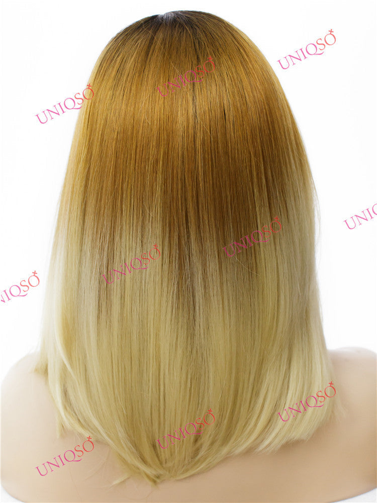 Premium Wig - Reverse-Ombre Blonde Lace Front Synthetic Wig-Lace Front Wig-UNIQSO EU