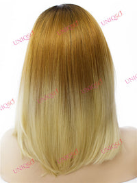 Premium Wig - Reverse-Ombre Blonde Lace Front Synthetic Wig-Lace Front Wig-UNIQSO EU