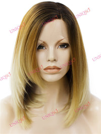 Premium Wig - Reverse-Ombre Blonde Lace Front Synthetic Wig-Lace Front Wig-UNIQSO EU