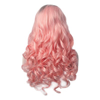 Premium Wig - Rooted Candy Pink Long Lace Front-Lace Front Wig-UNIQSO EU
