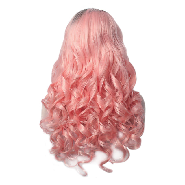 Premium Wig - Rooted Candy Pink Long Lace Front-Lace Front Wig-UNIQSO EU