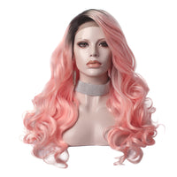 Premium Wig - Rooted Candy Pink Long Lace Front-Lace Front Wig-UNIQSO EU