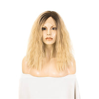Premium Wig - Rooted Honey Blonde in Medium Curl Lace Front Wig-Lace Front Wig-UNIQSO EU