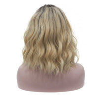 Premium Wig - Rooted Sunflower Fringe in Shoulder Length Wave Lace Front Wig-Lace Front Wig-UNIQSO EU