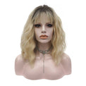 Premium Wig - Rooted Sunflower Fringe in Shoulder Length Wave Lace Front Wig-Lace Front Wig-UNIQSO EU