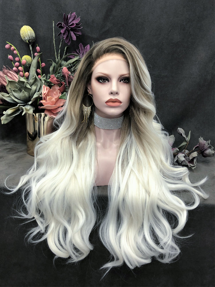 Premium Wig - Toffee Blonde Ombre Long Lace Front-Lace Front Wig-UNIQSO EU