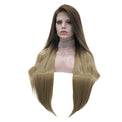 Premium Wig - Two-tone Tortilla Brown Long Straight Lace Front Wig-Lace Front Wig-UNIQSO EU