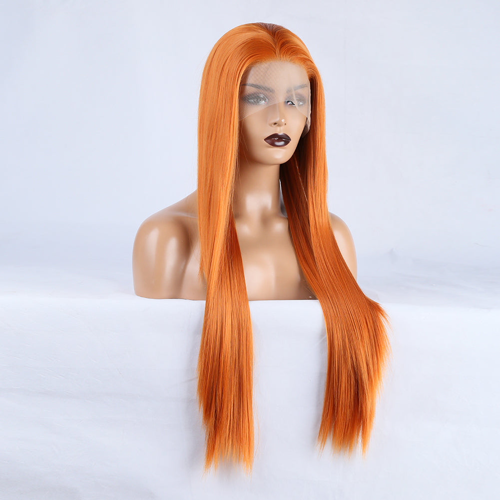 Ritzy Orange Front Lace Wig-Lace Front Wig-UNIQSO EU