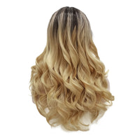 Rooted Dusty Blonde Long Wavy Daily Wig-Daily Wig-UNIQSO EU