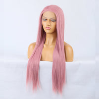 Rosy Berry Long Straight Lace Front Wig-Lace Front Wig-UNIQSO EU