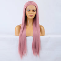 Rosy Berry Long Straight Lace Front Wig-Lace Front Wig-UNIQSO EU
