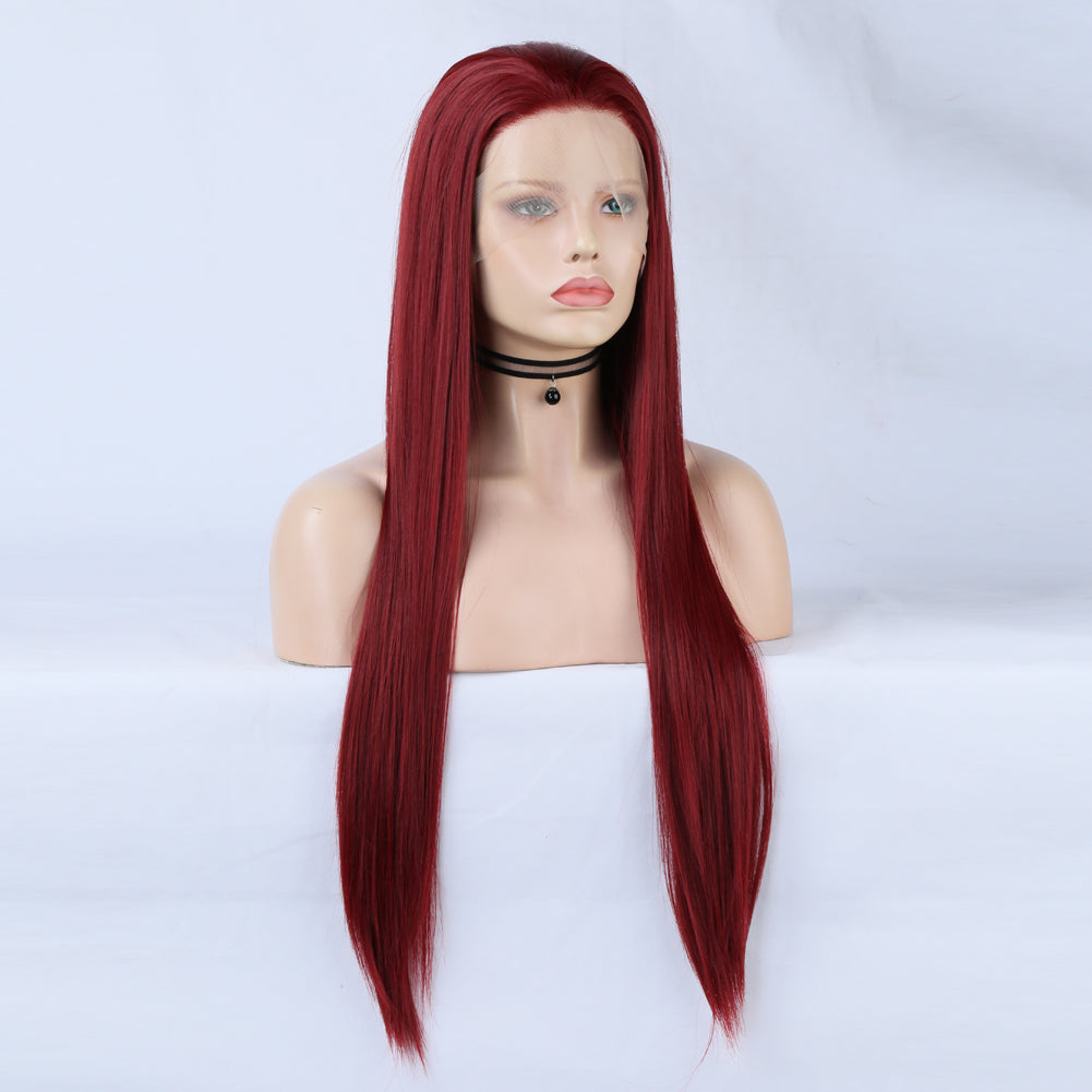 Royal Scarlet Front Lace Wig-Lace Front Wig-UNIQSO EU