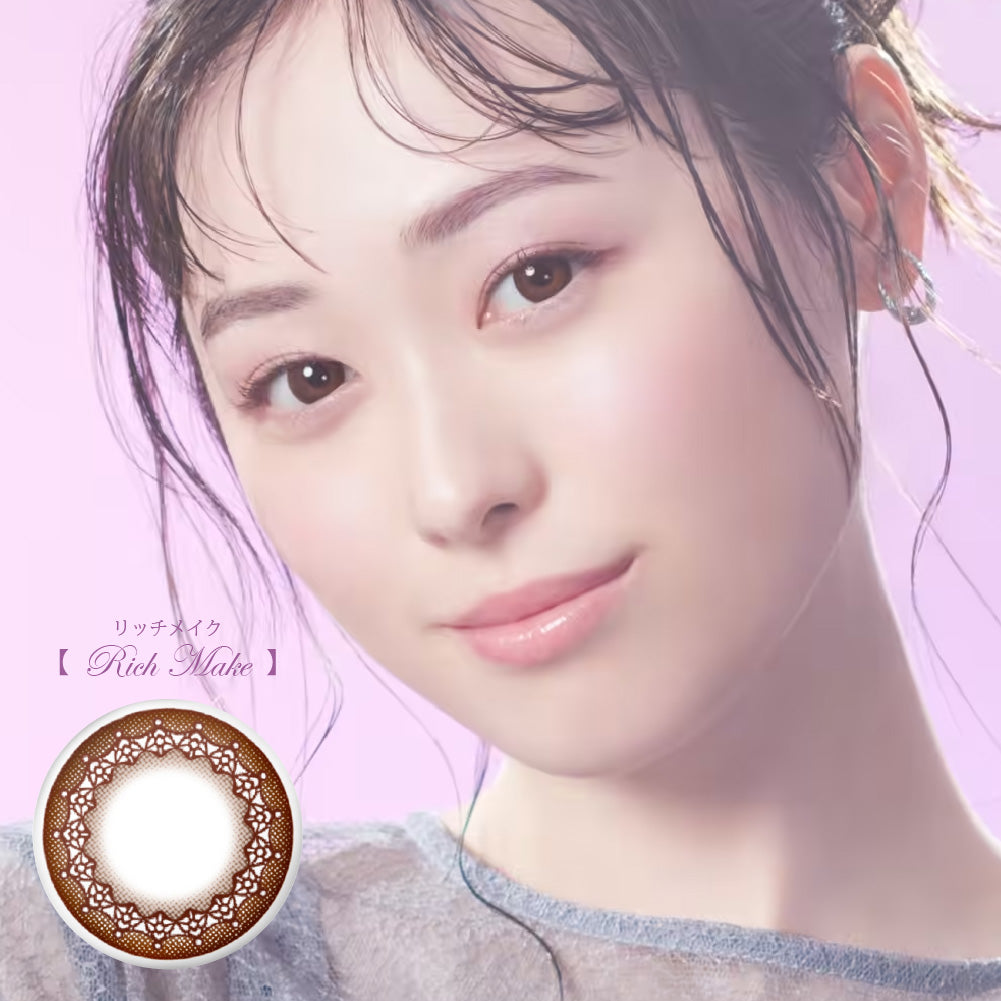 SEED Eye Coffret 1 Day UV M Clear Accent - Rich Make (For Astigmatism)-Colored Contacts-UNIQSO EU