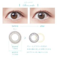 SEED Eye Coffret 1 Day UV M Soft Nuance - Sheer Make-Colored Contacts-UNIQSO EU