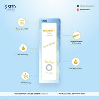 SEED Minasoft 1 day Color UV - Blue Gray-Colored Contacts-UNIQSO EU
