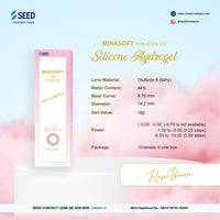 SEED Minasoft 1 day Color UV - Rose Brown-Colored Contacts-UNIQSO EU