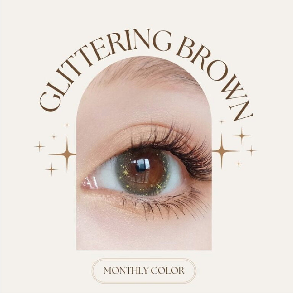 SEED Monthly Color Lens UV - Glittering Brown-Colored Contacts-UNIQSO EU
