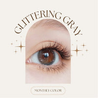 SEED Monthly Color Lens UV - Glittering Gray-Colored Contacts-UNIQSO EU