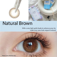 SEED Monthly Color Lens UV - Natural Bown-Colored Contacts-UNIQSO EU