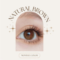 SEED Monthly Color Lens UV - Natural Bown-Colored Contacts-UNIQSO EU