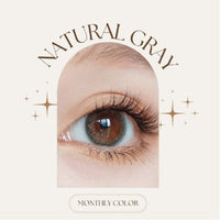 SEED Monthly Color Lens UV - Natural Gray-Colored Contacts-UNIQSO EU