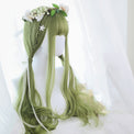 Sage Green Extra Long with Wavy Ends Lolita Wig-Lolita Wig-UNIQSO EU