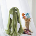Sage Green Extra Long with Wavy Ends Lolita Wig-Lolita Wig-UNIQSO EU