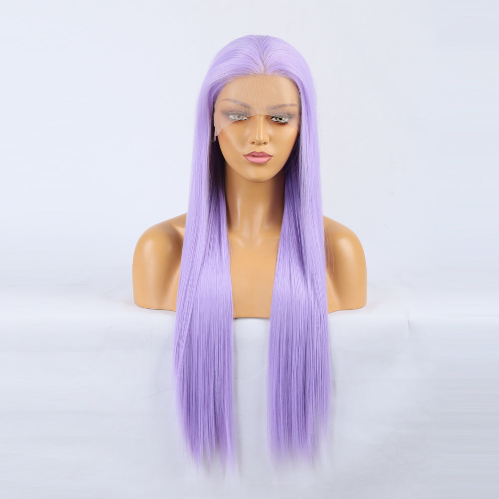 Sassy Shades Light Purple Front Lace Long Straight Wig-Lace Front Wig-UNIQSO EU