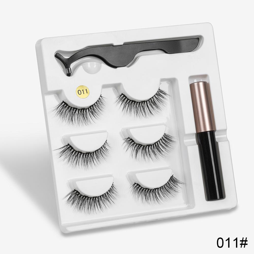 Sexy Sheep Mixed Designs Faux Mink Magnetic Eyelashes Kit Set (3 Pairs)-Magnetic Eyelash-UNIQSO EU