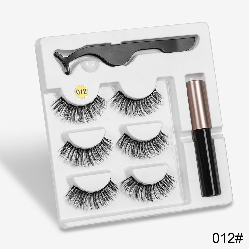 Sexy Sheep Mixed Designs Faux Mink Magnetic Eyelashes Kit Set (3 Pairs)-Magnetic Eyelash-UNIQSO EU