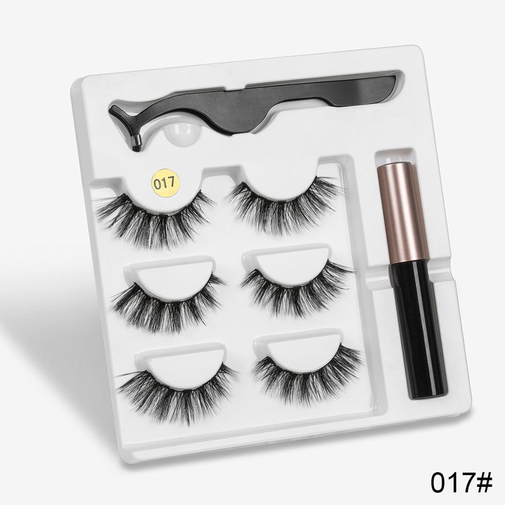 Sexy Sheep Mixed Designs Faux Mink Magnetic Eyelashes Kit Set (3 Pairs)-Magnetic Eyelash-UNIQSO EU
