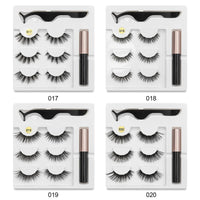 Sexy Sheep Mixed Designs Faux Mink Magnetic Eyelashes Kit Set (3 Pairs)-Magnetic Eyelash-UNIQSO EU