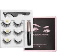 Sexy Sheep Mixed Designs Faux Mink Magnetic Eyelashes Kit Set (3 Pairs)-Magnetic Eyelash-UNIQSO EU