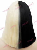 Cosplay Wig - Sia Cosplay Split Color Wig (Blunt Cut Bob)-Cosplay Wig-UNIQSO