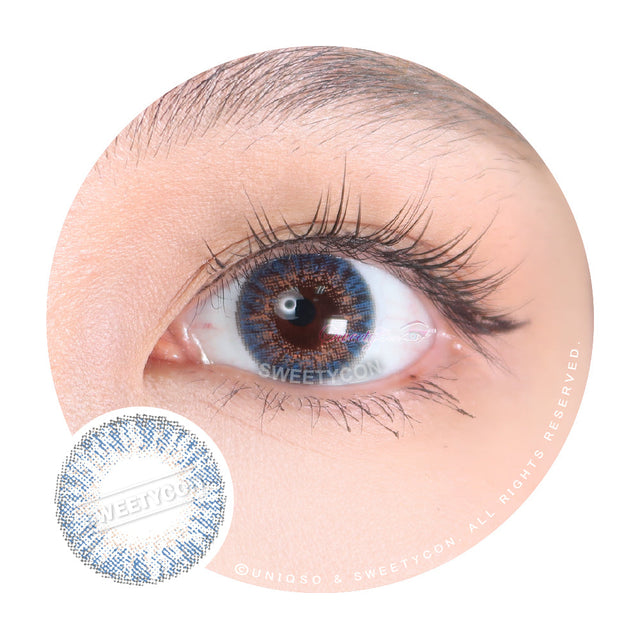 Sweety 3 Tones Blue Hazel (1 lens/pack)-Colored Contacts-UNIQSO EU