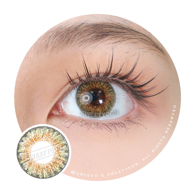 Sweety 3 Tones Hazel (1 lens/pack)-Colored Contacts-UNIQSO EU