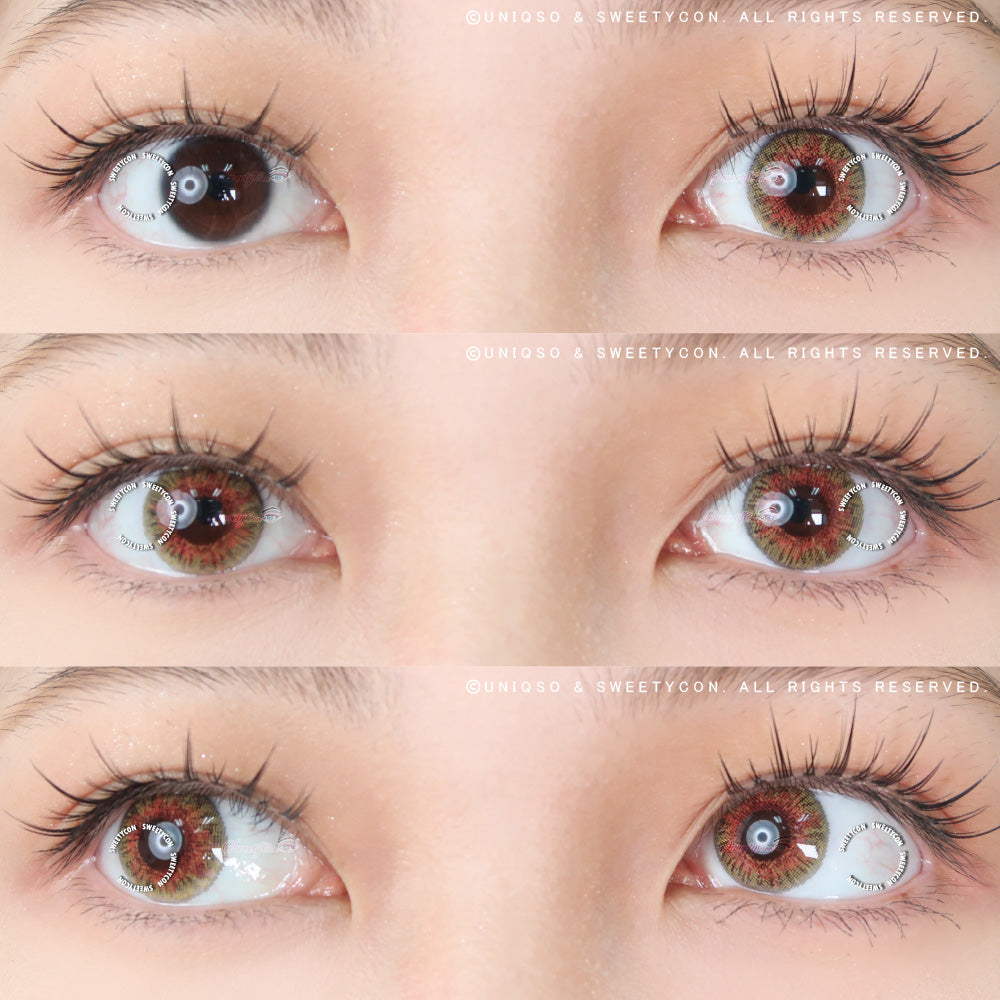 Sweety 3 Tones Honey (1 lens/pack)-Colored Contacts-UNIQSO EU