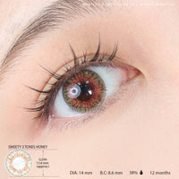 Sweety 3 Tones Honey (1 lens/pack)-Colored Contacts-UNIQSO EU
