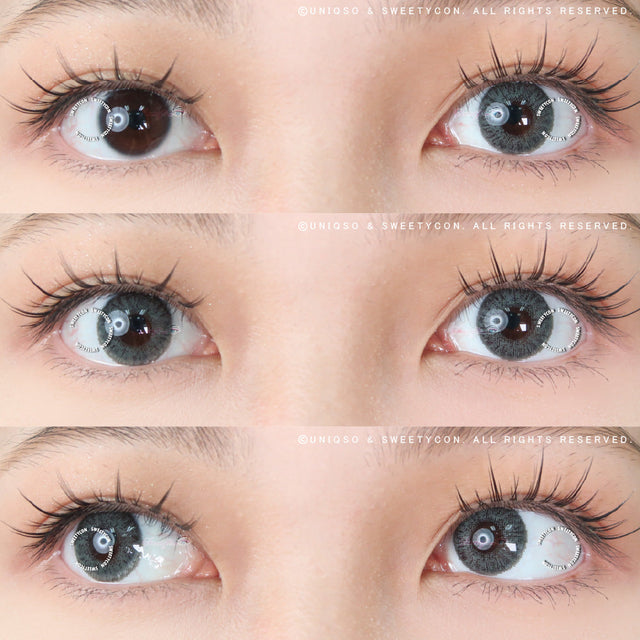 Sweety 3 Tones Sterling Gray (1 lens/pack)-Colored Contacts-UNIQSO EU