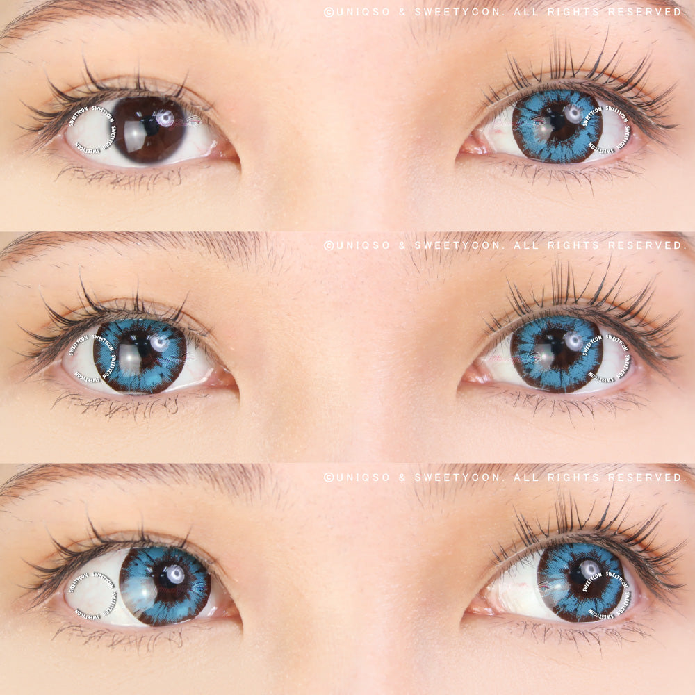 Sweety Akaten Blue (1 lens/pack)-Colored Contacts-UNIQSO EU
