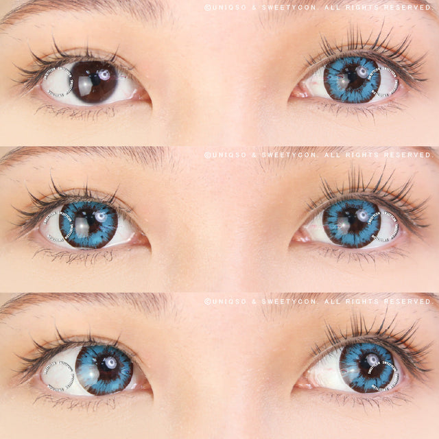 Sweety Akaten Blue (1 lens/pack)-Colored Contacts-UNIQSO EU