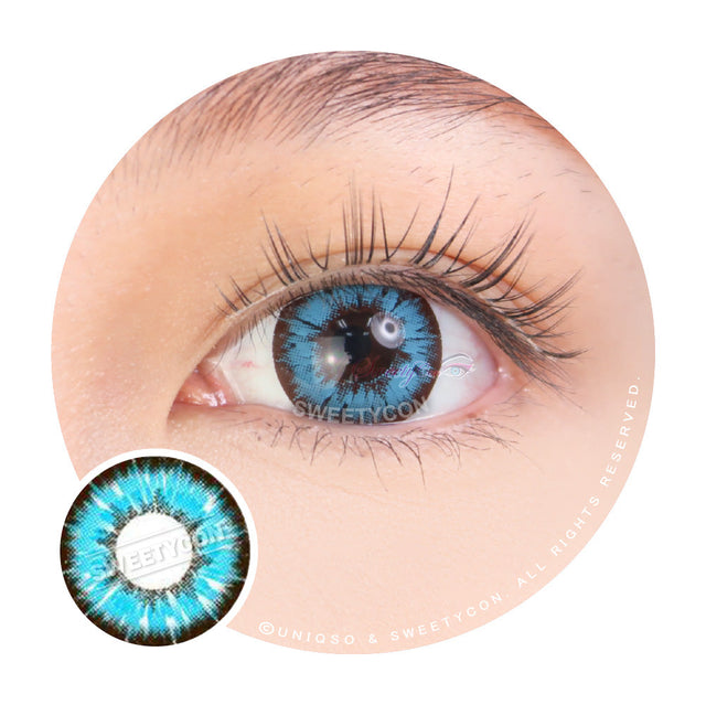 Sweety Akaten Blue (1 lens/pack)-Colored Contacts-UNIQSO EU