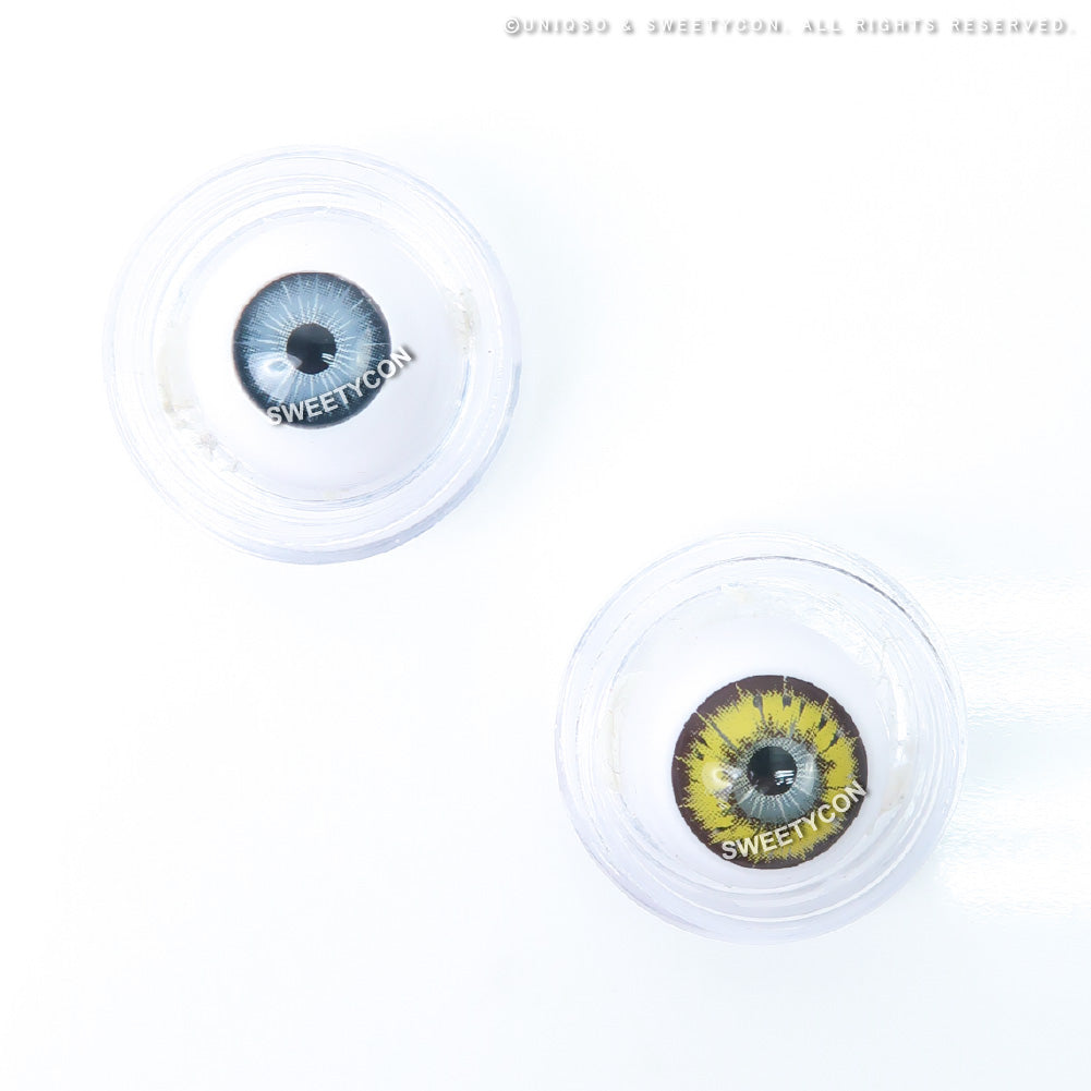 Sweety Akaten Yellow (1 lens/pack)-Colored Contacts-UNIQSO EU