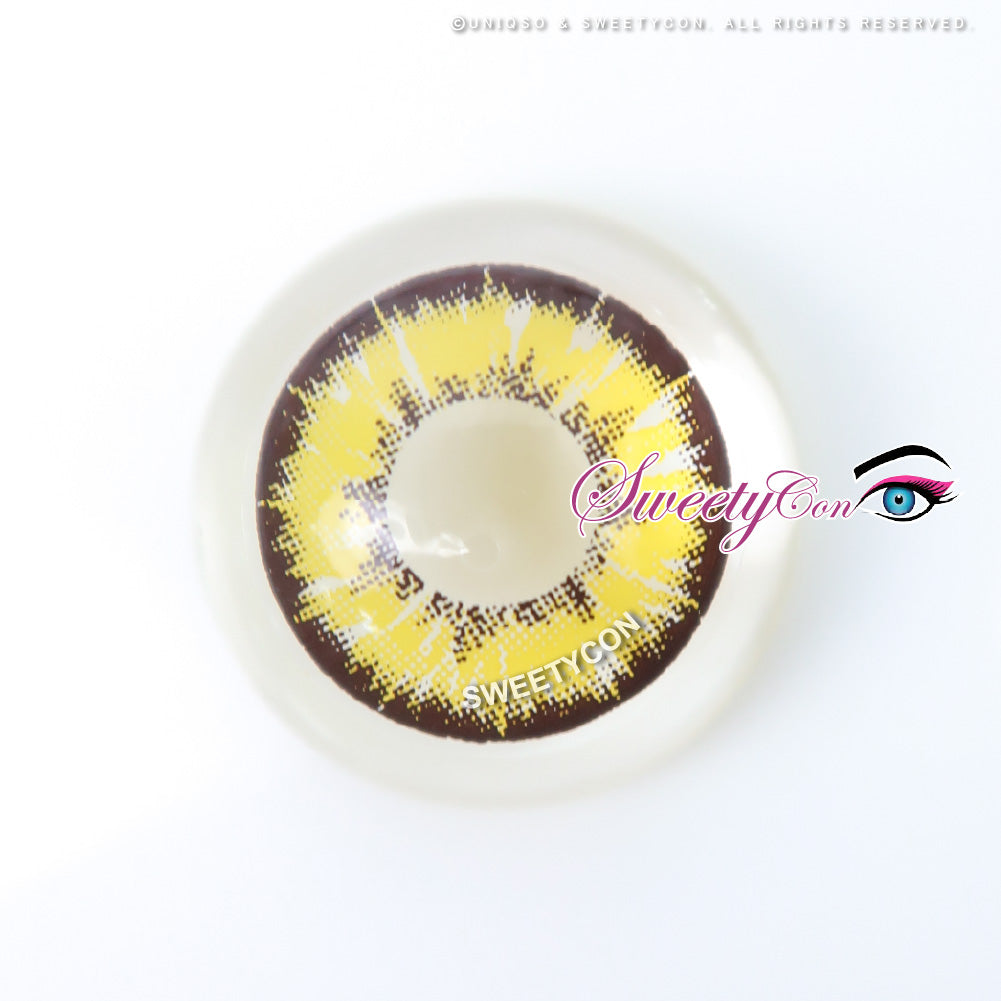 Sweety Akaten Yellow (1 lens/pack)-Colored Contacts-UNIQSO EU
