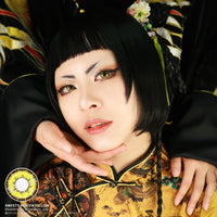Sweety Akaten Yellow (1 lens/pack)-Colored Contacts-UNIQSO EU