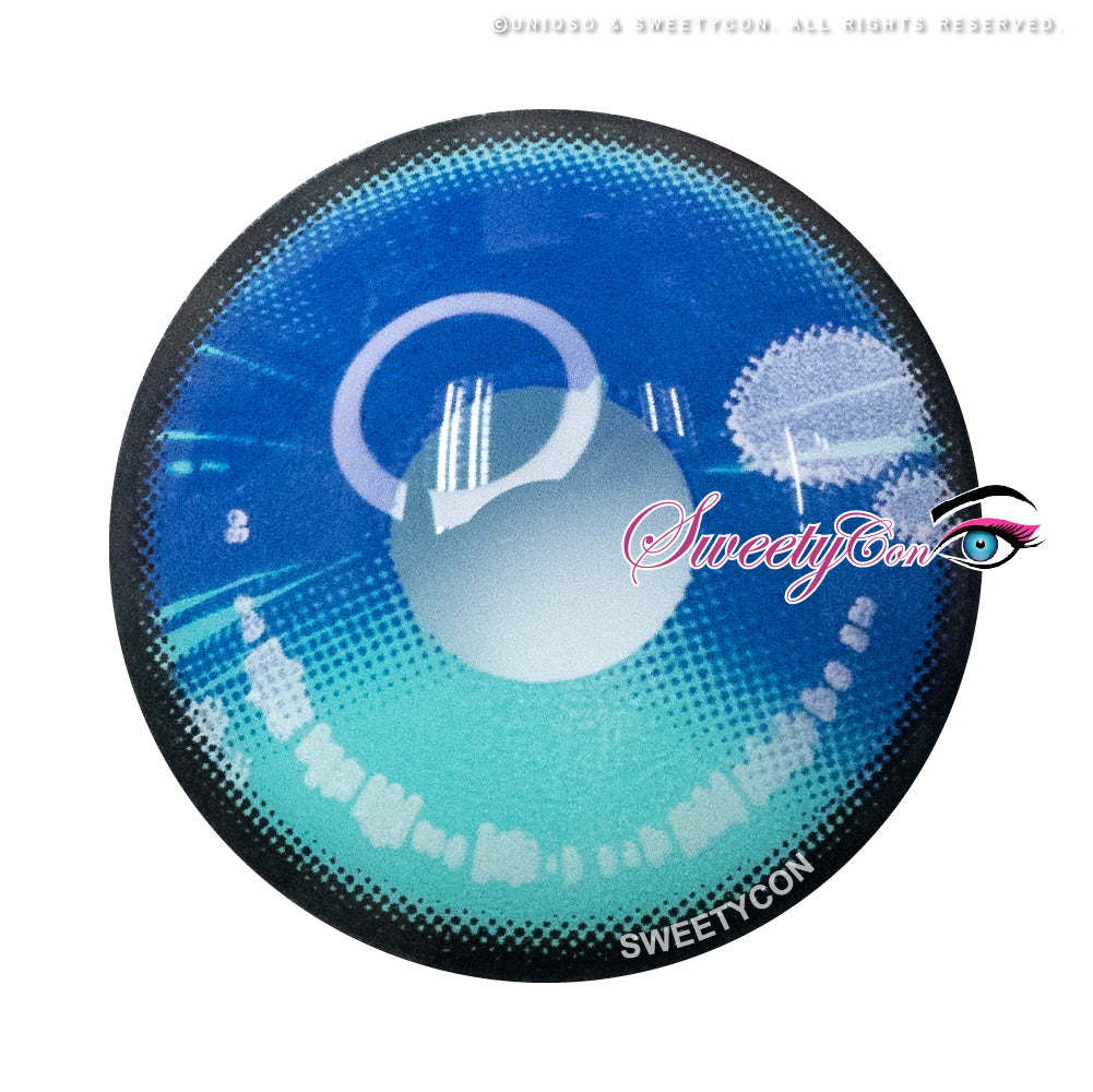 Sweety Anime 2 Cyan Turquoise (1 lens/pack)-Colored Contacts-UNIQSO EU